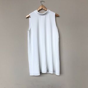 White Mockneck Dress